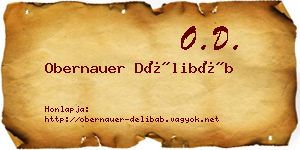 Obernauer Délibáb névjegykártya